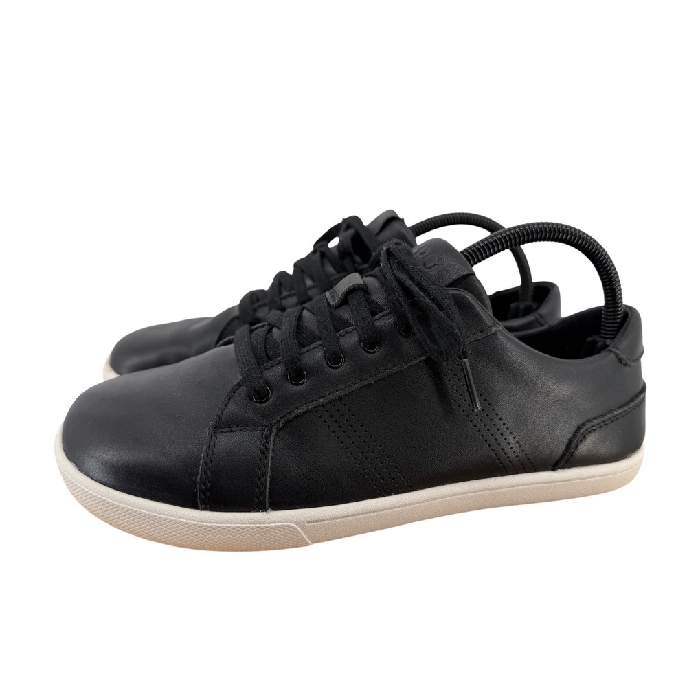Xero Shoes Dillon‎ Leather Mens 7.5 Black White Minimalist Barefoot Sneaker CY06